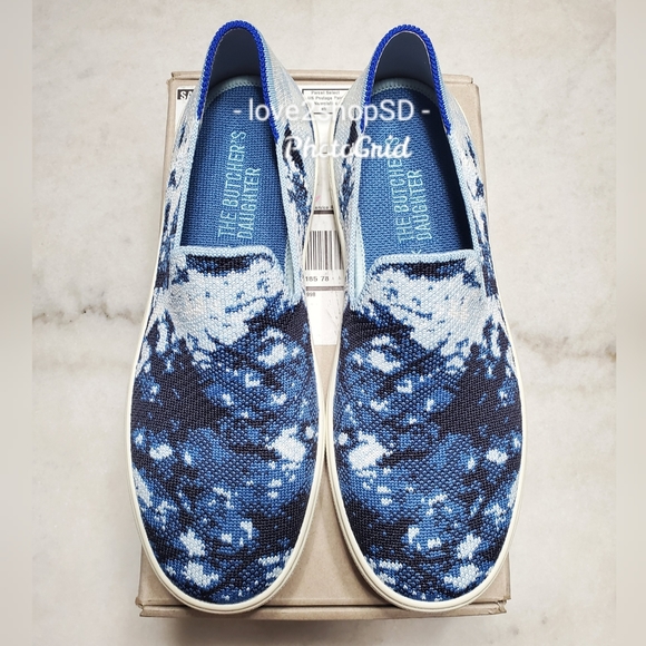 Rothy's Indigo Shibori LE Sneaker 8 BNIB